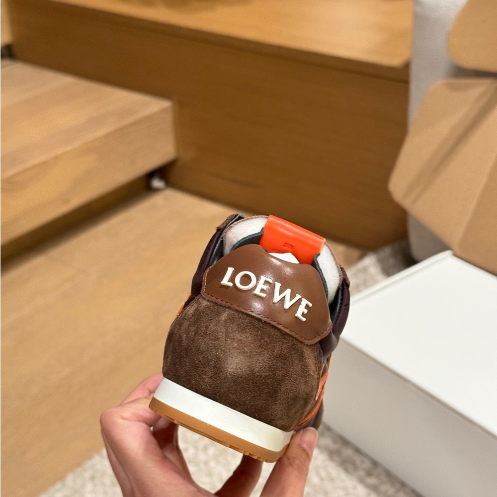 LOEWE Ballet Runner 2.0 Brown/Orange Low-Top Sneaker - Picture 6 of 7